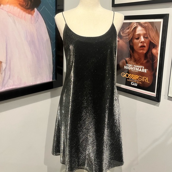 Rachel Green’s Laundry by Shelli Segal Silver/Black Dress S - Picture 3 of 7